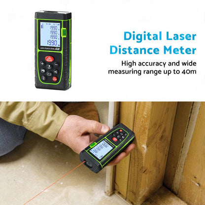 40m Handheld Digital Laser Distance Meter Finder Measure Tape Range Finder Tools.