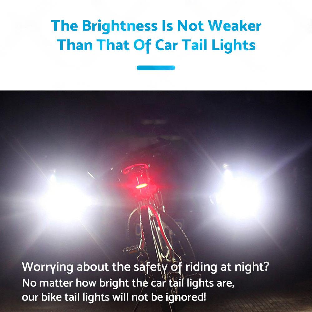 120 Lumens LED Bike Tail Light USB Rechargeable Powerful Bicycle Rear Light.