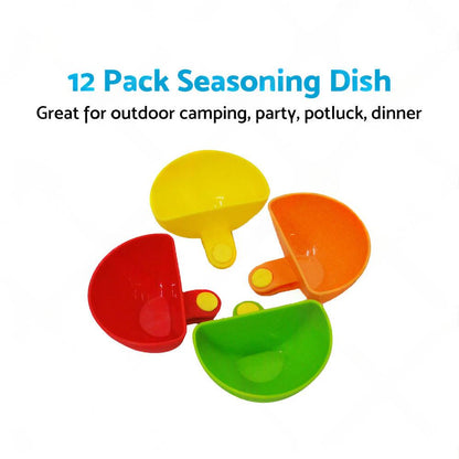 12 Pack Plastic Dip Clip Bowl Plate Holder Plate Clip Holders Dish Chip.