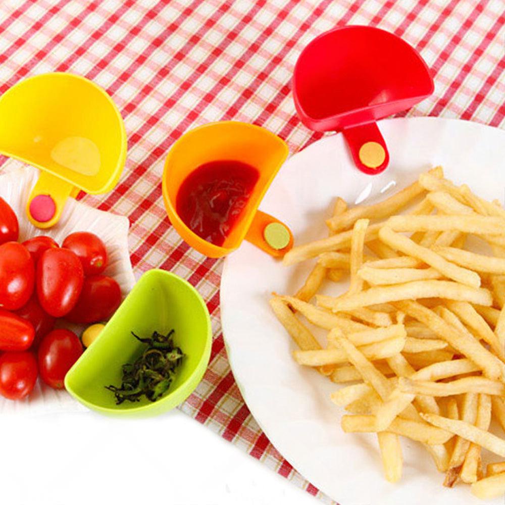 12 Pack Plastic Dip Clip Bowl Plate Holder Plate Clip Holders Dish Chip.
