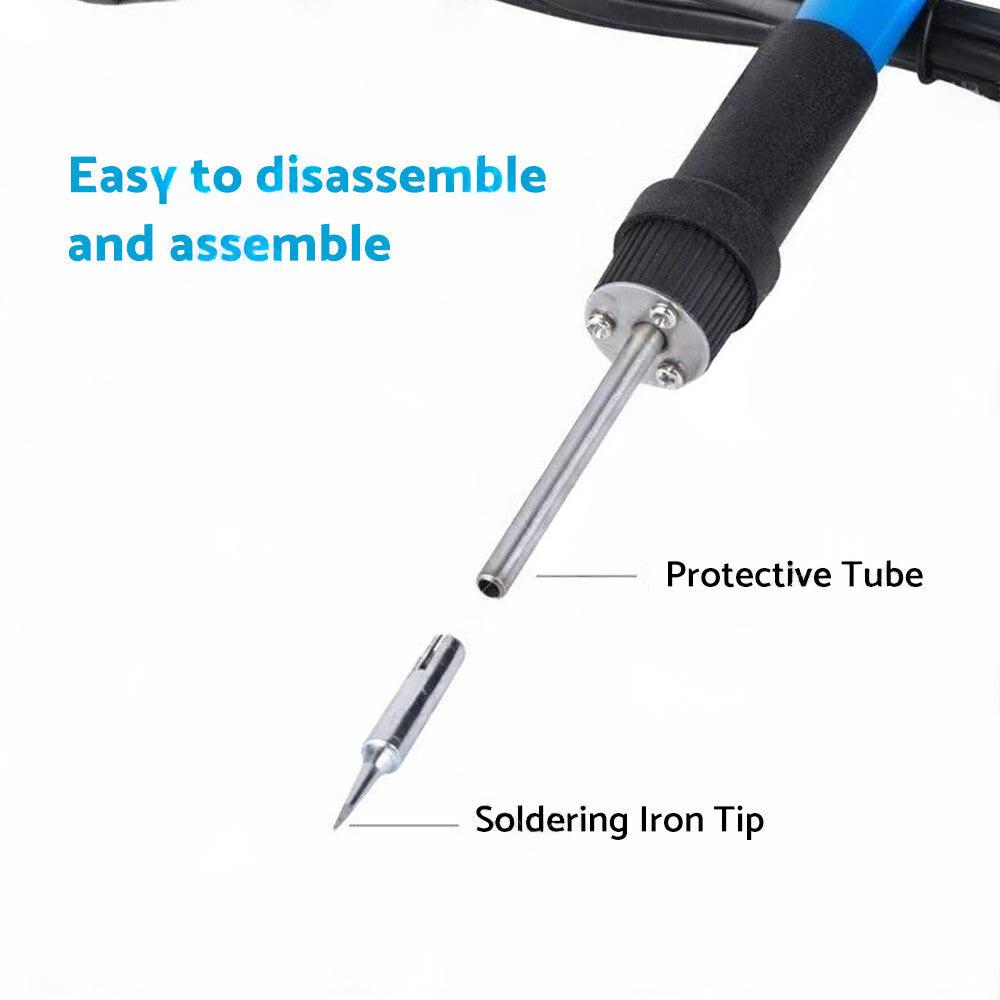 15IN1 Soldering Iron Kit 60W Electronics Welding Tool Adjustable Temperature AU.