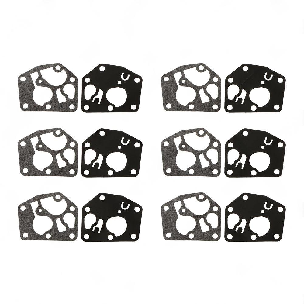 6x Carburetor Diaphragm Kit Suitable For Briggs & Stratton Motors, Ref. 495770 795083.