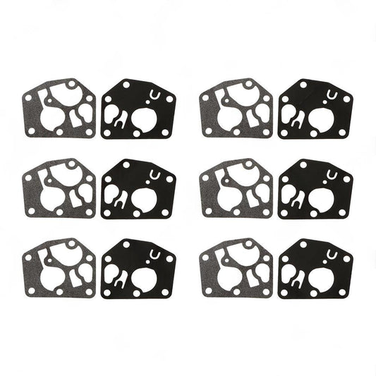 6x Carburetor Diaphragm Kit Suitable For Briggs & Stratton Motors, Ref. 495770 795083.