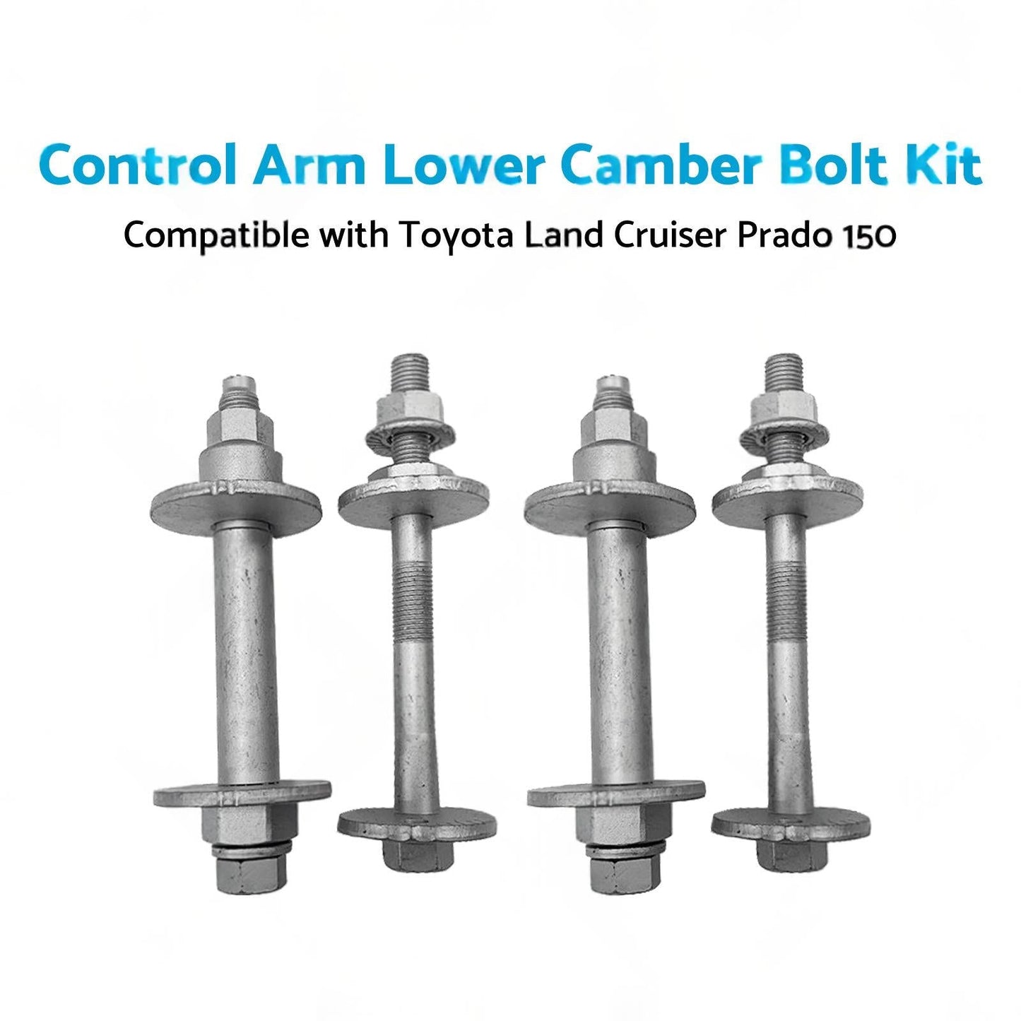 4x Control Arm Lower Camber Bolt Kit Suitable for Toyota Land Cruiser Prado 150.