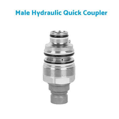 Hydraulic Flat Face Quick Coupler Male & Female Suitable For Bobcat 46mm 1 13/16 inch Thread