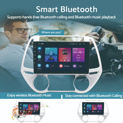 Car Radio Android 13 GPS BT Apple CarPlay Suitable for Hyundai i20 1.4L
