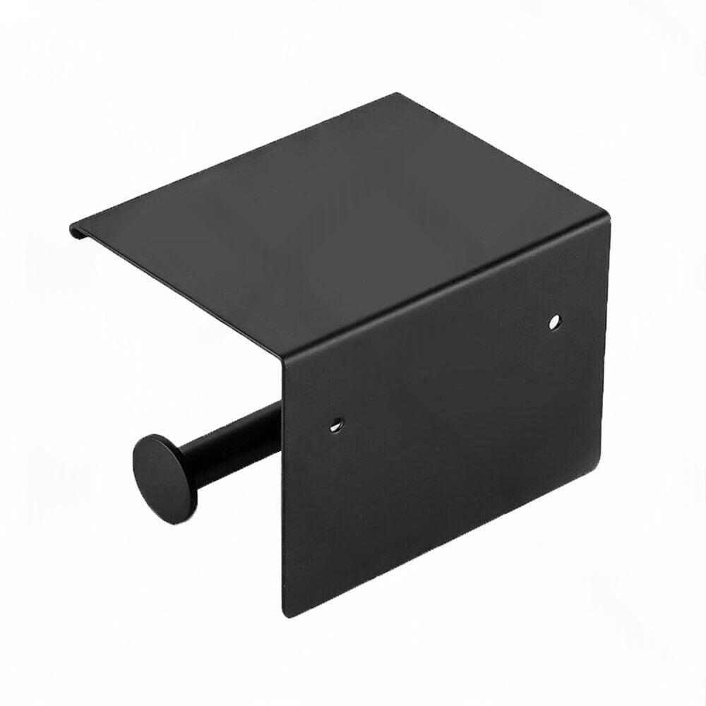 2x Stainless Steel Toilet Paper Roll Holder With Storage Hook & Phone Shelf for Bathroom.