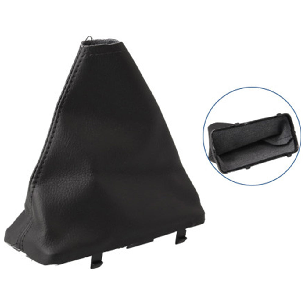 Set Handbrake  and  T-Bar Boot Cover Black Leather for Ford Falcon FG FG-X 2008~2018.
