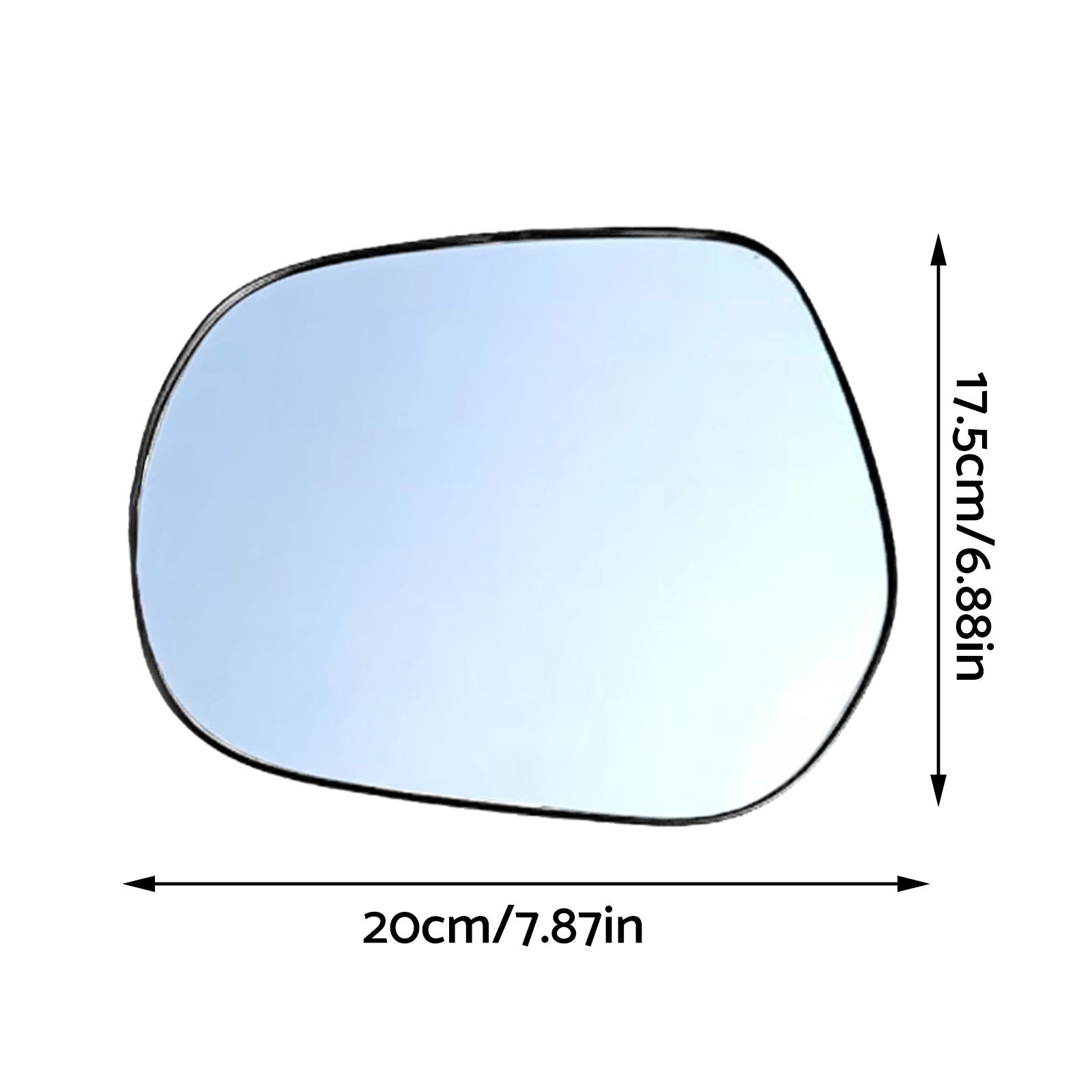 Left Side mirror glass with Plate Suitable for Toyota LandCruiser Prado 150 09-.