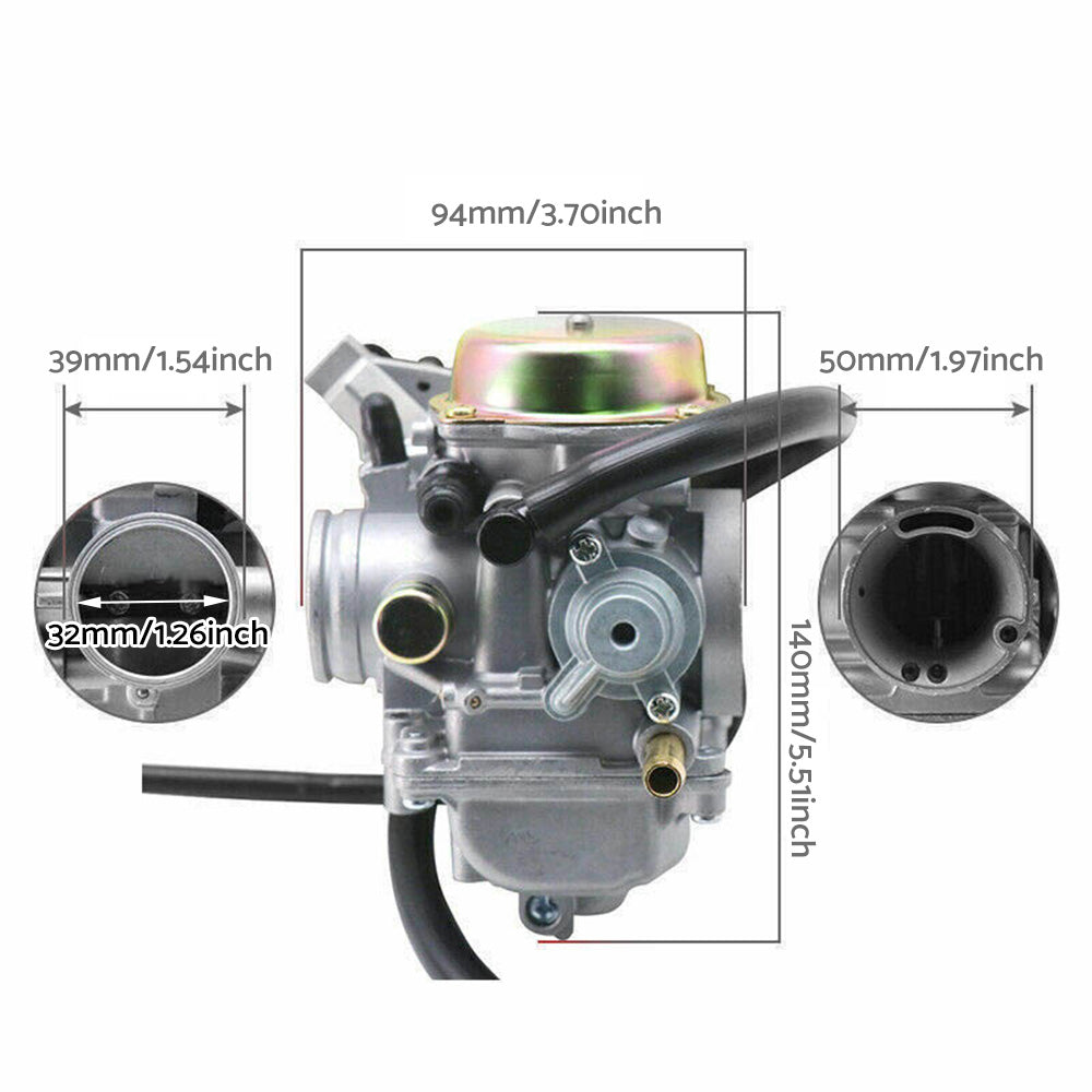 Carburetor Suitable For Suzuki Eiger 400 LTF400 LTF400F 2x4 4x4 Manual 02-07.