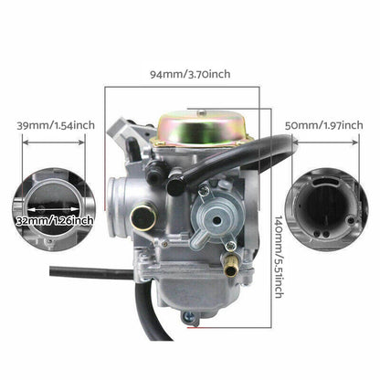 Carburetor Suitable For Suzuki Eiger 400 LTF400 LTF400F 2x4 4x4 Manual 02-07.