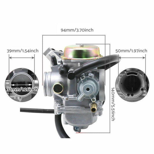 Carburetor Suitable For Suzuki Eiger 400 LTF400 LTF400F 2x4 4x4 Manual 02-07.