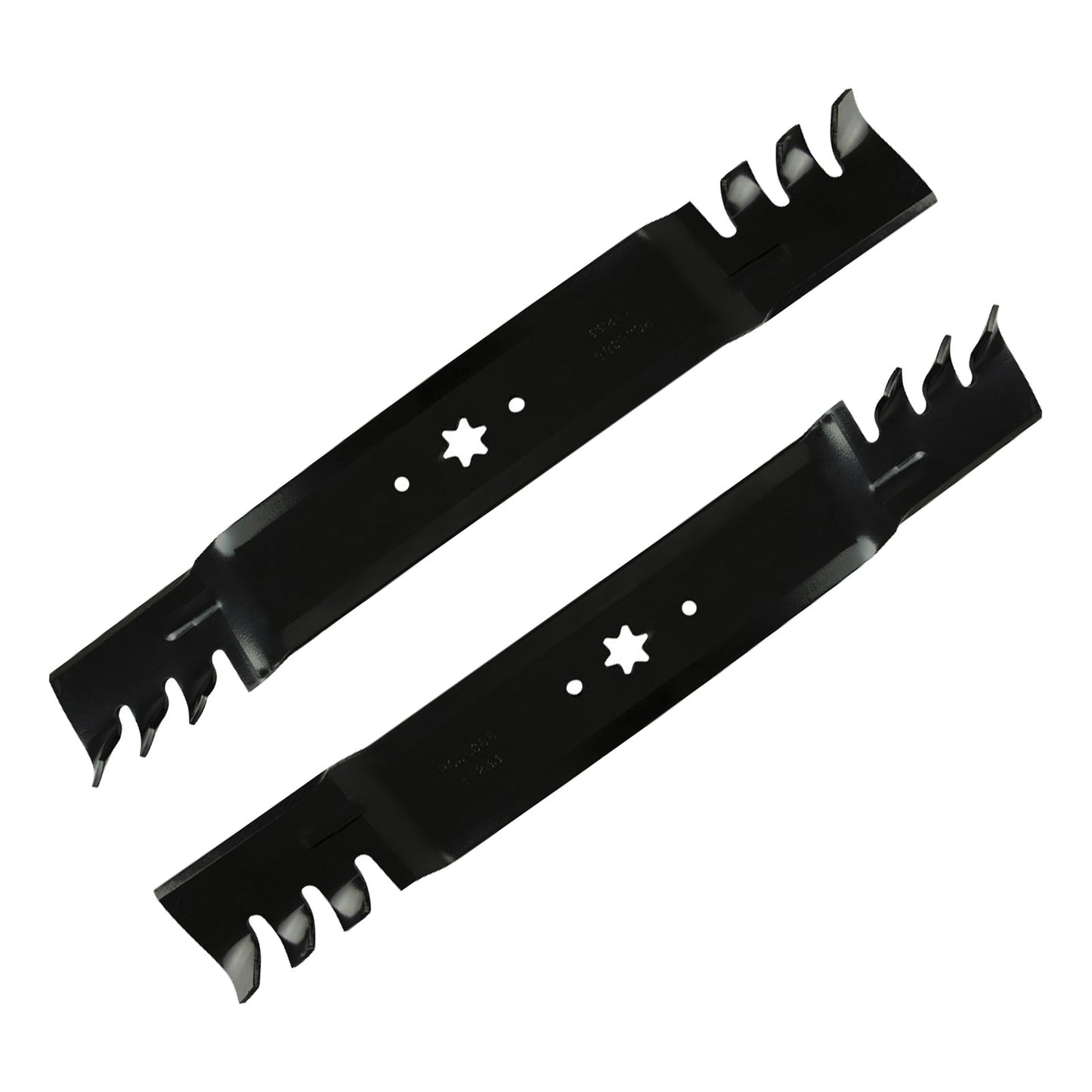 2x 42inch Blade Suitable for MTD  and  Cub Cadet ZTR RZT42 Gator Type Toothed Mulching.