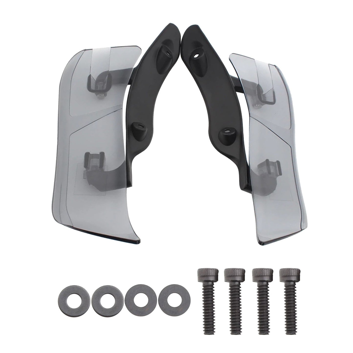 Adjustable Upper Fairing Side Wind Air Deflector Suitable For Harley Road Glide.