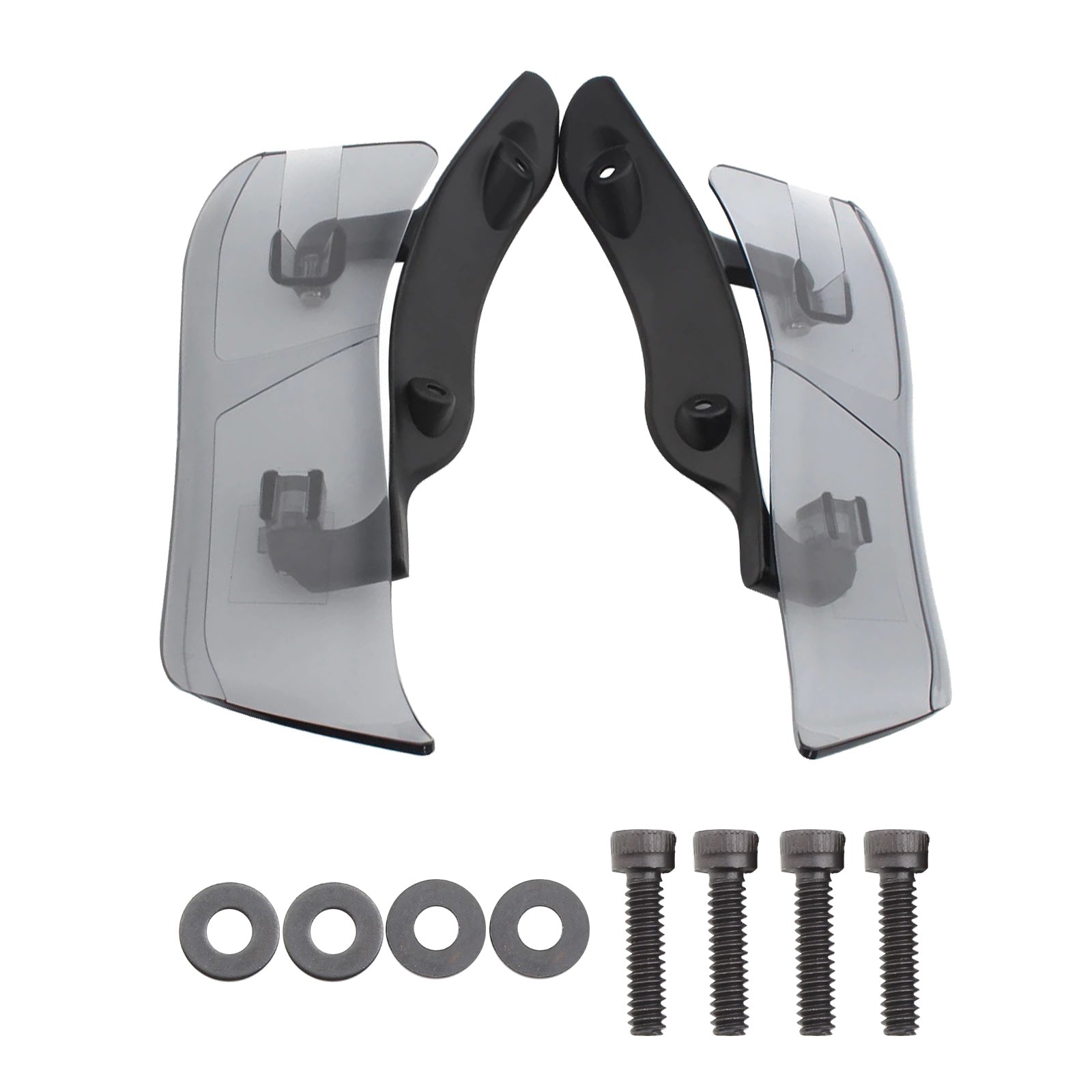 Adjustable Upper Fairing Side Wind Air Deflector Suitable For Harley Road Glide.