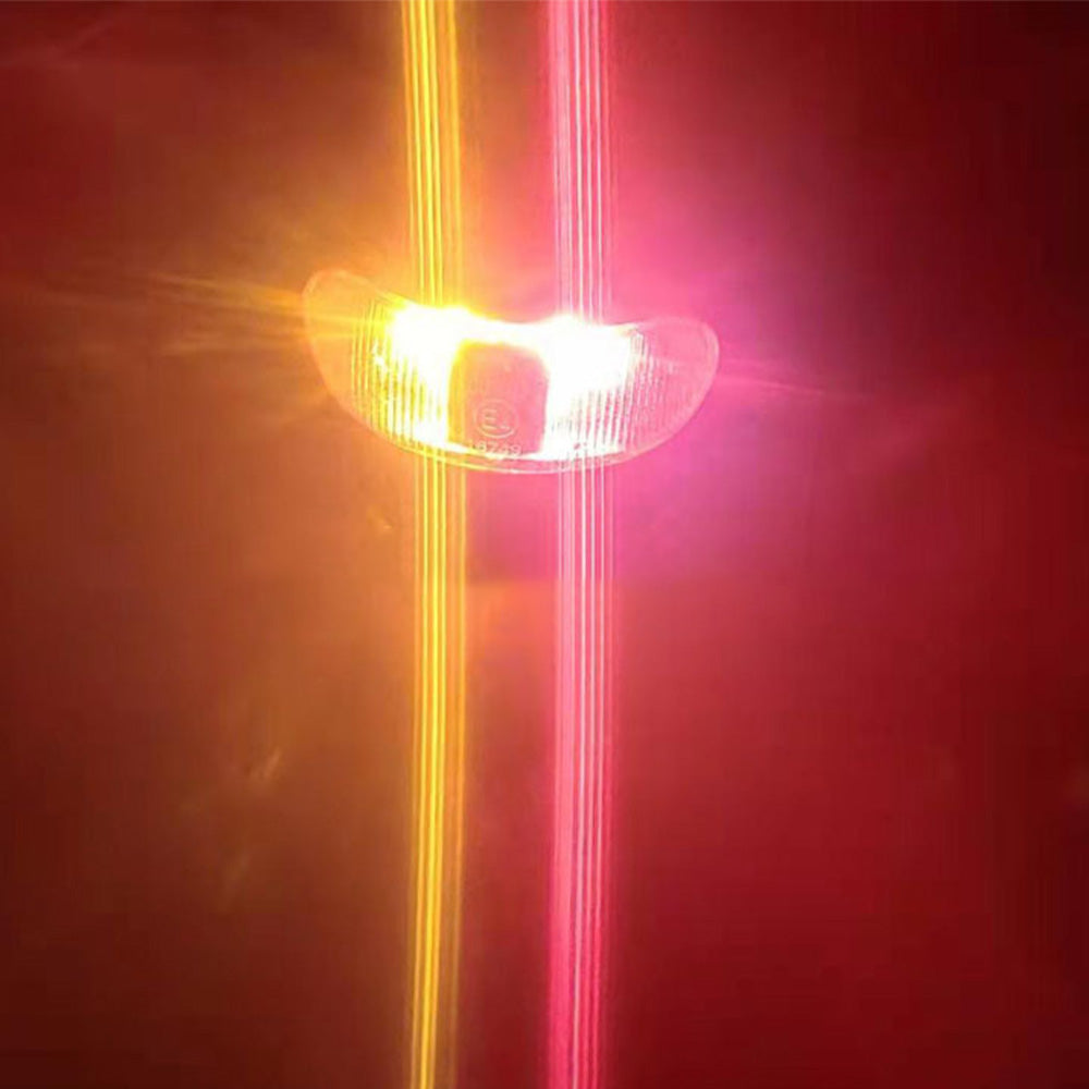 8pcs 2 LED Clearance Lights Side Marker Lamp Red Amber Trailer Truck 12V 24V.