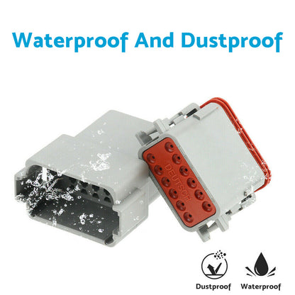 750pcs Deutsch DT Connector Kit 2 3 4 6 8 12 Pin With Stamped Contacts Male Female Suitable For Universal Automotive Use