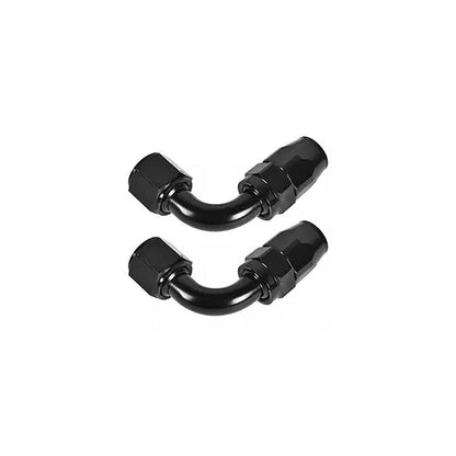 2x AN10 10 AN 90 Degree Swivel Fast Flow Oil Fuel Hose End Fitting Adaptor.