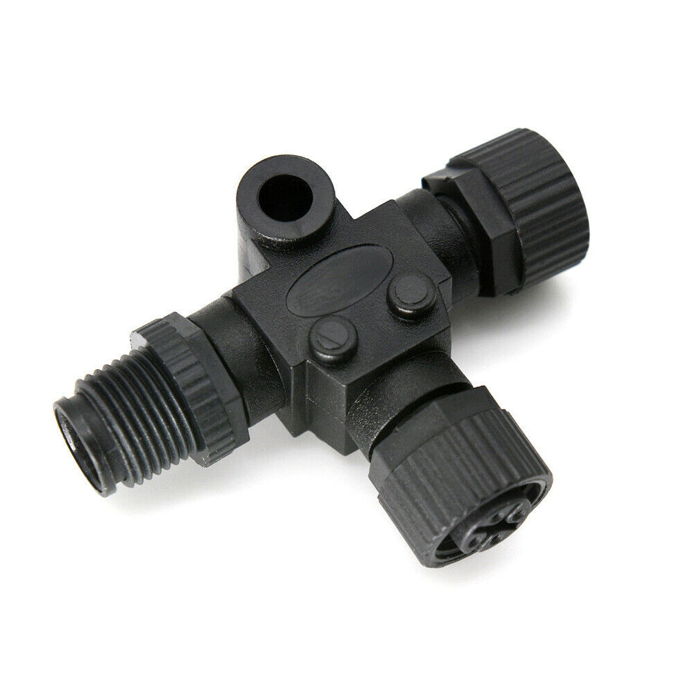 NMEA2000 5-Pin T Connector Suitable For Garmin / Lowrance / Simrad / B&G / Navico Networks Black