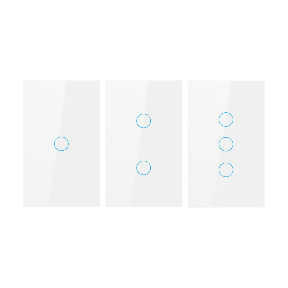 1Piece 1/2/3 Gang Touch Wall Light Switch Suitable for Home Office Hotel