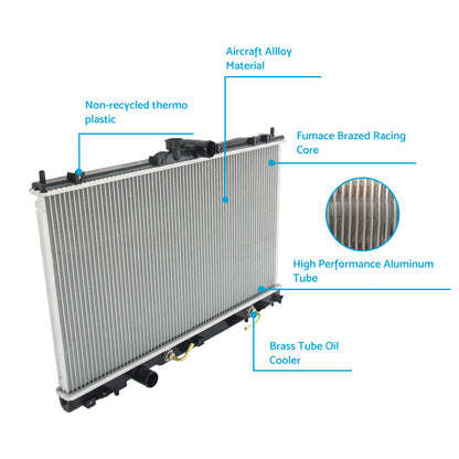 COOL RADIATOR RAD FIT MITSUBISHI LANCER CH CG CS 2. 0 2. 4L 02-07 AT MT.