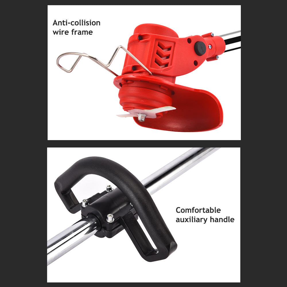 Cordless Grass Trimmer Electric Whipper Snipper Strimmer 7-Blade Suitable For Lawn Care.
