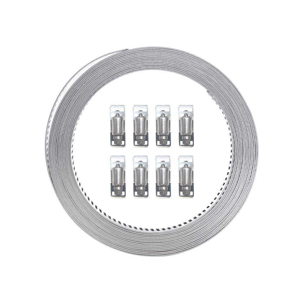 304 Stainless Steel Worm Clamp Hose Clamps with Fasteners Suitable For DIY Adjustable Use