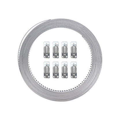 304 Stainless Steel Worm Clamp Hose Clamps with Fasteners Suitable For DIY Adjustable Use