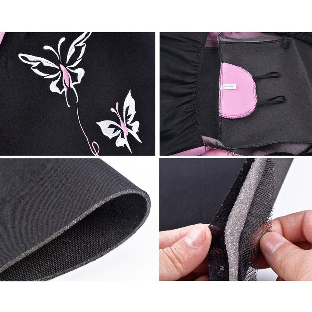 1 Set Deluxe Butterfly Pink Seat Cover Universal Front & Rear Car Seat Cover.