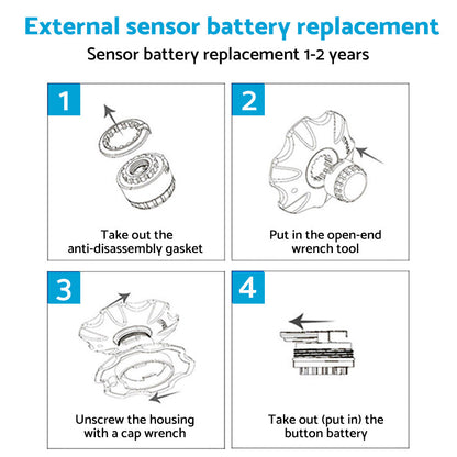 Tyre Pressure Monitoring System with 6 Wheel Sensors Suitable For Caravan, Truck, Trailer & Solar Vehicles