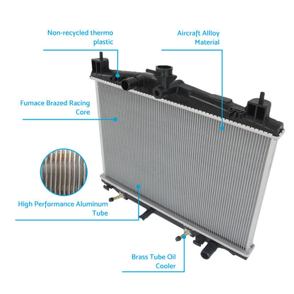 RADIATOR for MAZDA 2 DE Series 1. 5 4Cyl Auto Manual Petrol 2007-2014.