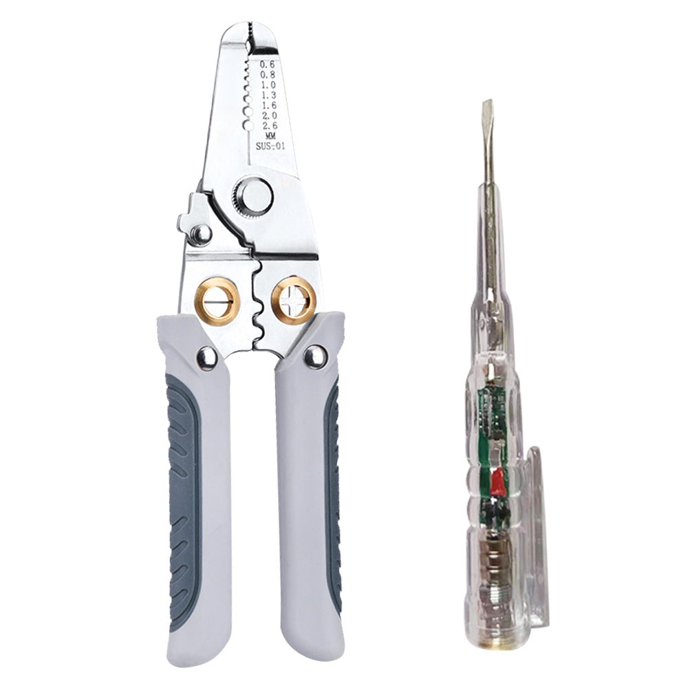 Wire Stripper Pliers Multifunctional Electric Cable Stripper Crimper Cutter Tool.