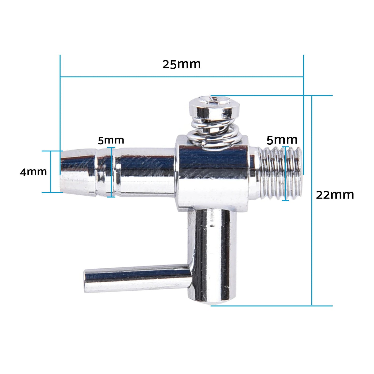 4mm Air Flow Distributor Controller Valves Suitable For Aquarium Fish Tank Pond Pump Hose.