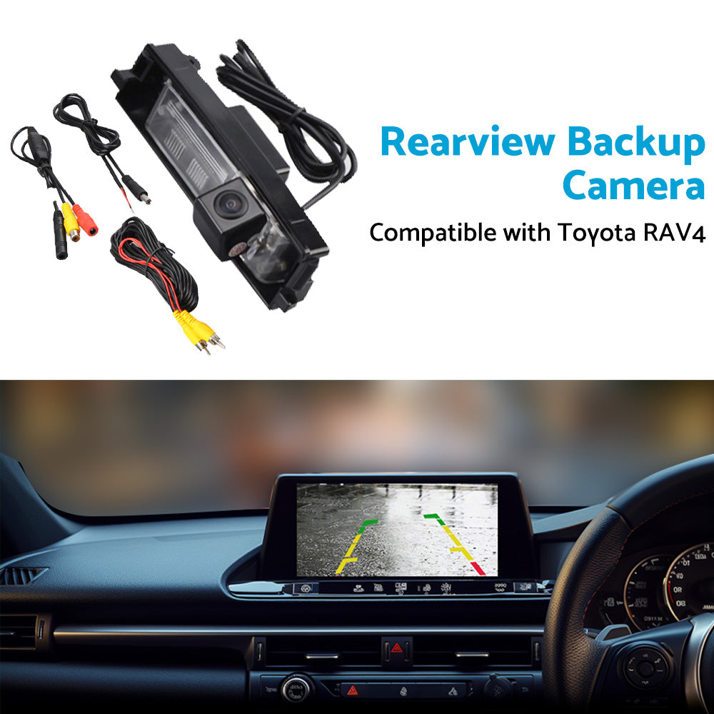 Car Reverse Camera Rear View Backup Parking Suitable for Toyota RAV4 2006-2012.