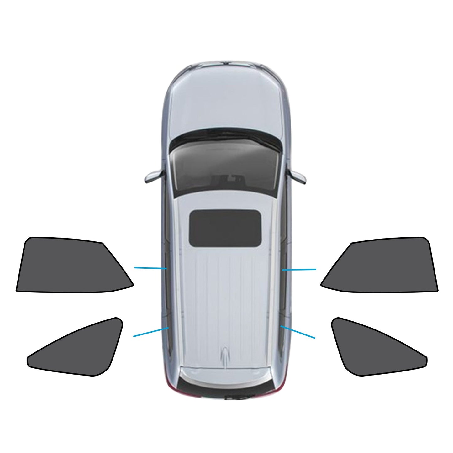 Car Window Magnetic Mesh Sun Blind Shades Suitable For Lexus NX Series 2022-2024.