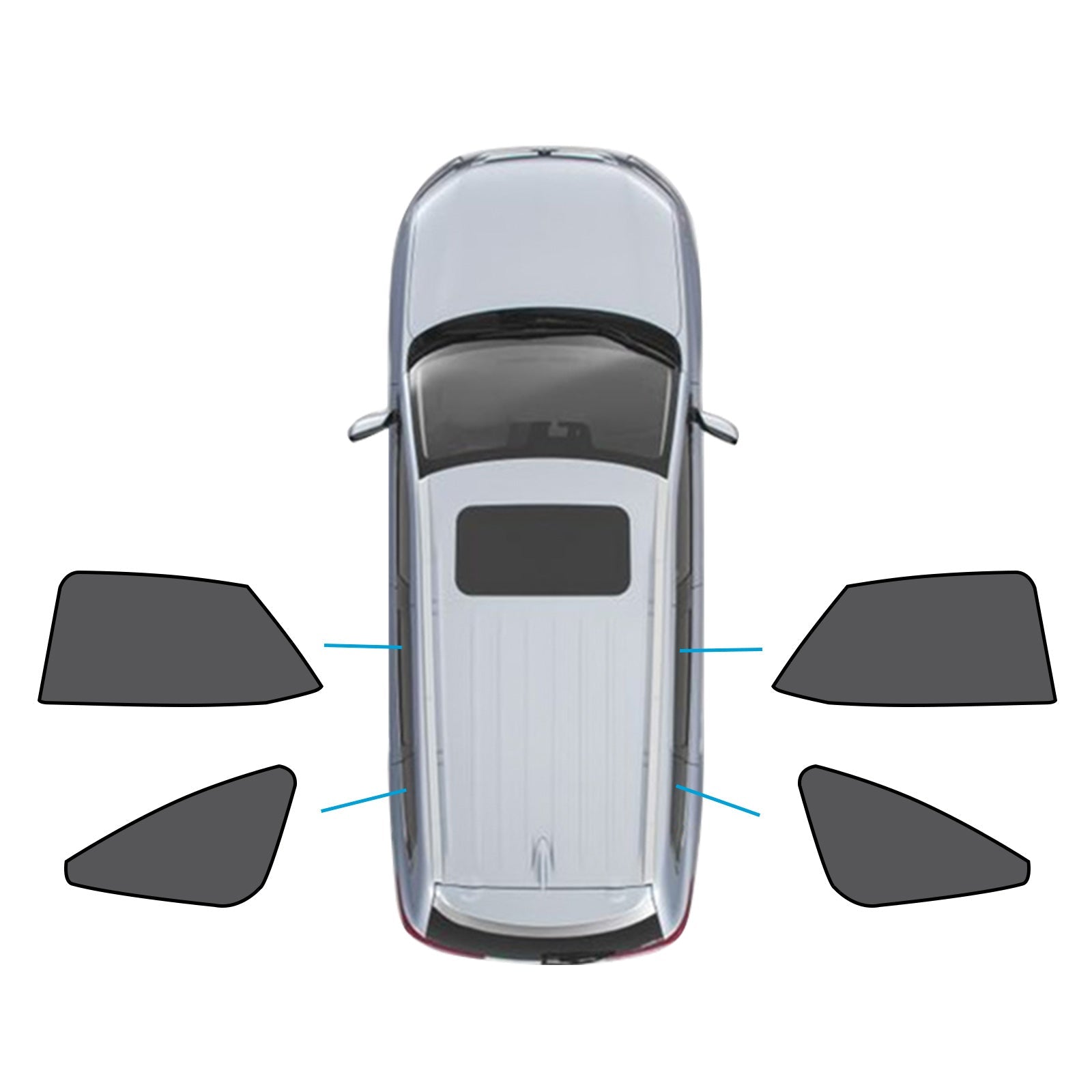 Car Window Magnetic Mesh Sun Blind Shades Suitable For Lexus NX Series 2022-2024.