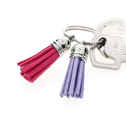 100PCS Key Chain Ring Tassels Pendants Bulk Leather Tassel Crafts Jewelry Making.