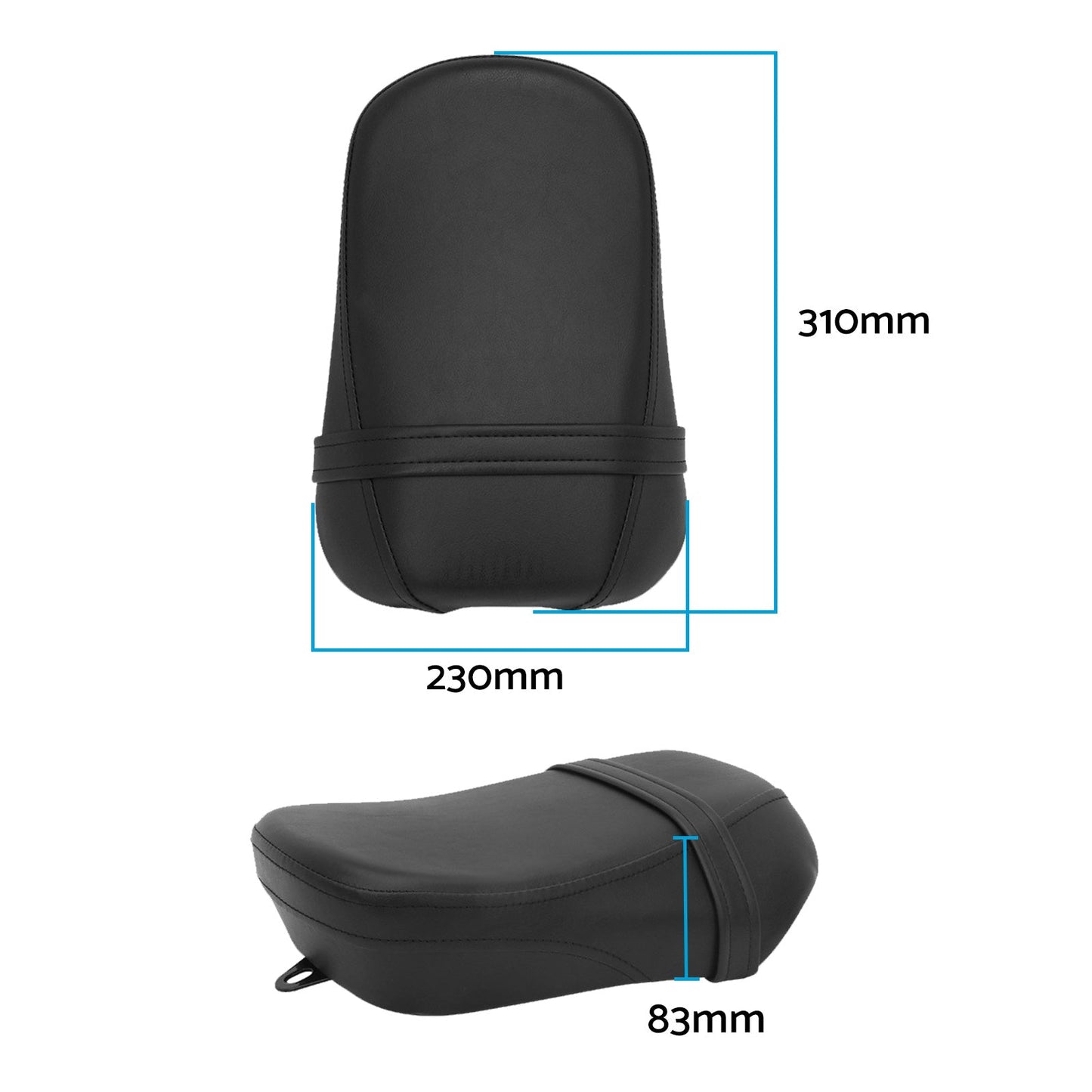 Rear Passenger Pillion Seat Pad Suitable for Kawasaki Vulcan VN650 S650 15-21.