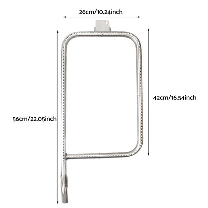 Stainless Steel Burner Tube - Suitable For Weber Q300 or Q320 Q3000 or Q3200 Gas Grill.