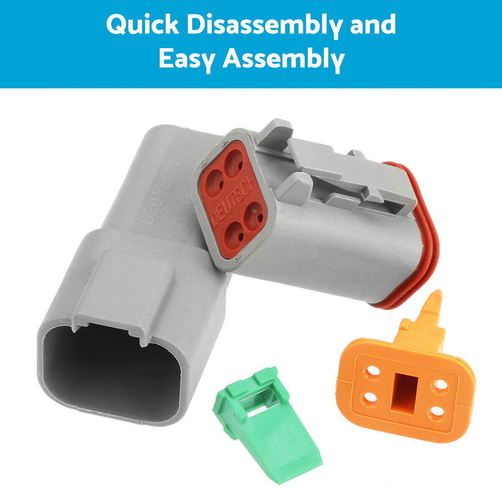 750pcs Deutsch DT Connector Kit 2 3 4 6 8 12 Pin With Stamped Contacts Male Female Suitable For Universal Automotive Use