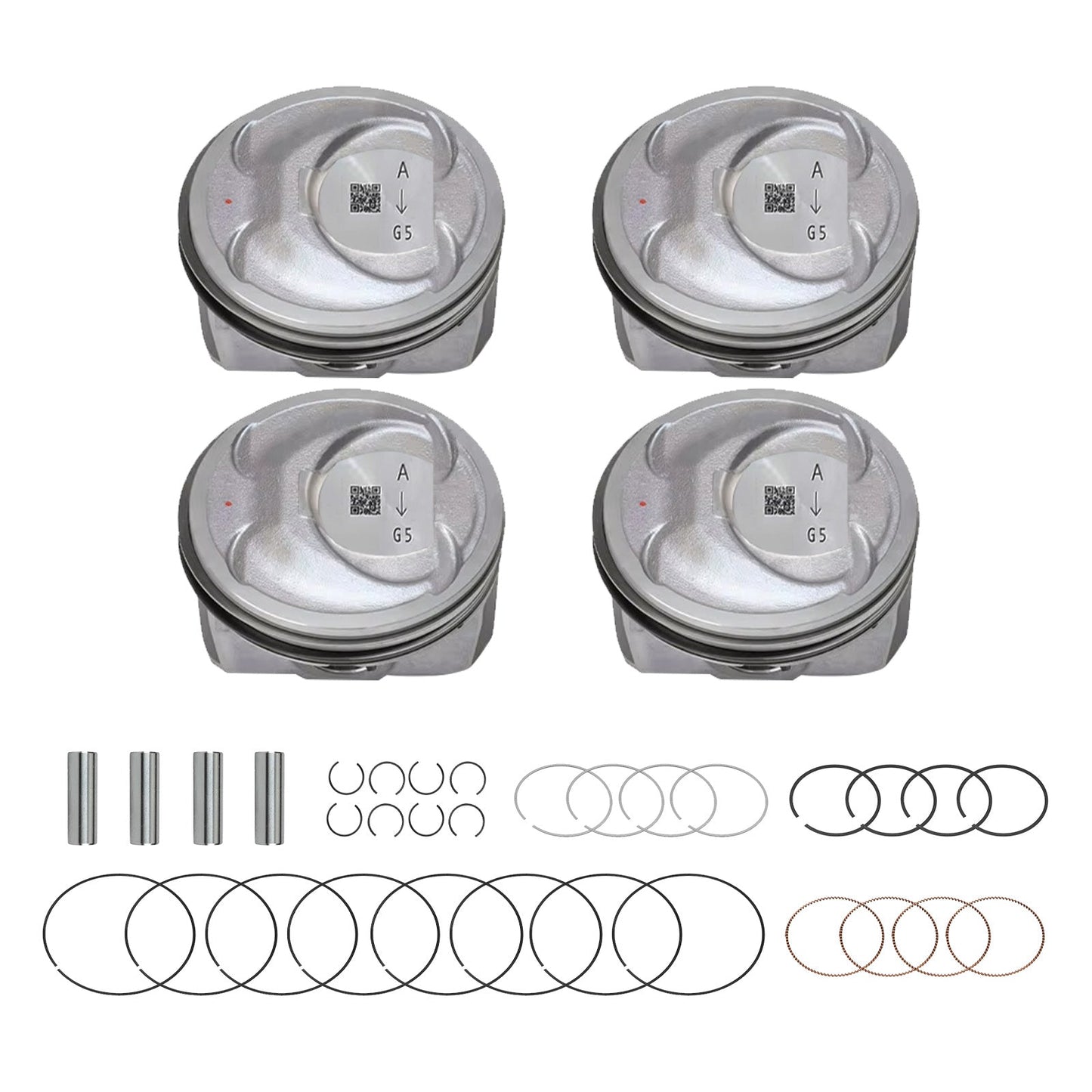 Engine Piston with Rings Kit Suitable For Kia Sorento / Optima / Hyundai Sonata 2.4L
