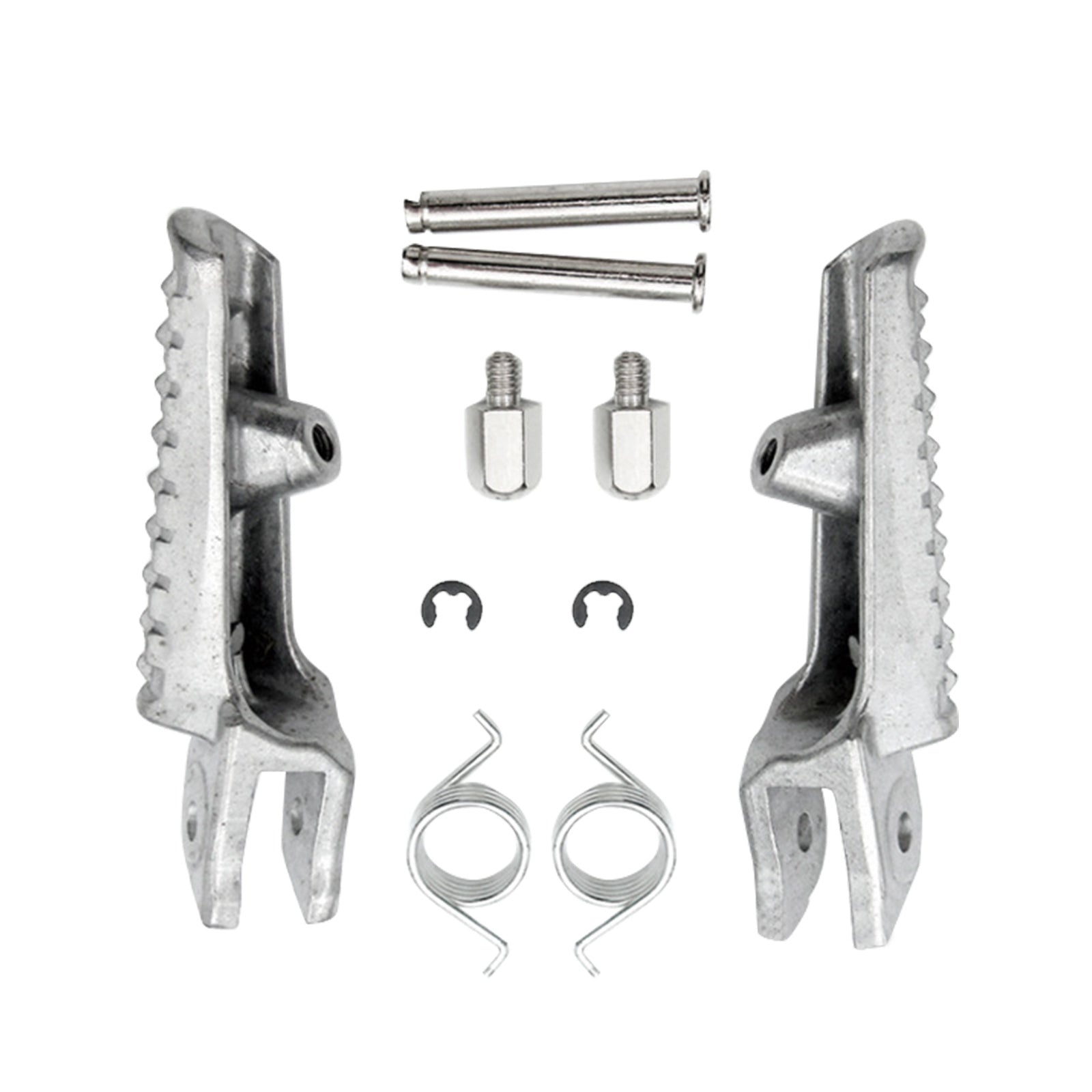 Front Foot Peg Footrest Silver Suitable For Honda CB1000R CBR600RR CBR1000RR.