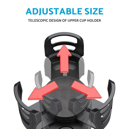 4-in-1 Adjustable Car Cup Holder Expander Tray Suitable for Universal Models