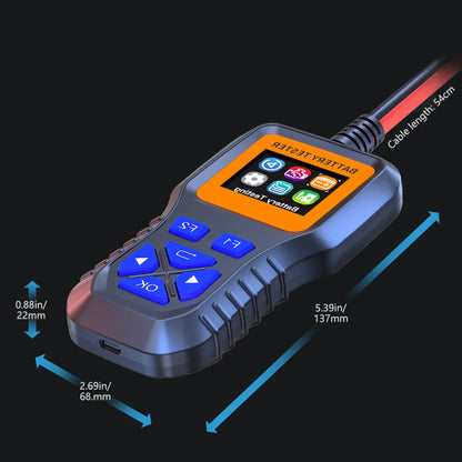 Battery Load Analyzer Tester Suitable for Car Truck 12V 24V 9V 3000CCA