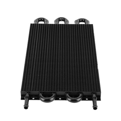 6 Row 6 AN Transmission Oil Cooler Auto Manual Radiator Converter Kit Universal.