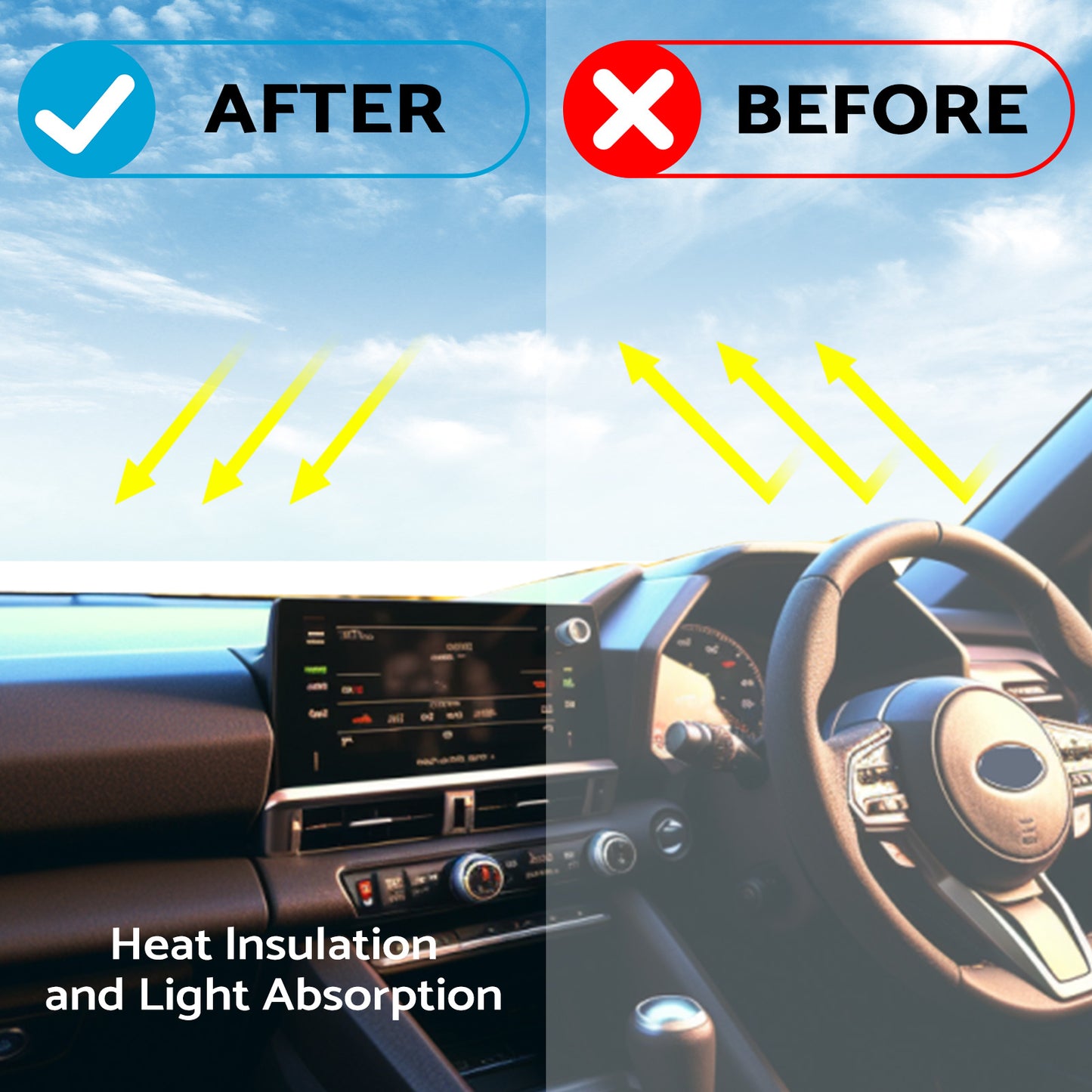 Dashboard Sunshade Mat Suitable For Toyota 86 Subaru BRZ 2021-2023 GT GR.