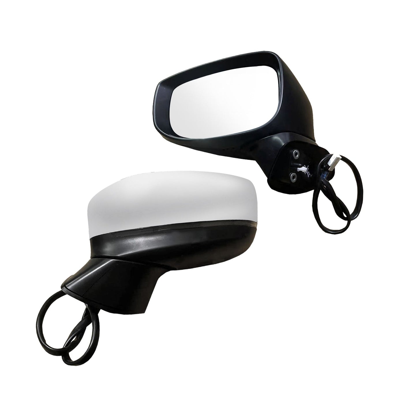 Door Mirror Silver Suitable For Mazda CX-5 2017 Onward With Blind Spot 9 Wires