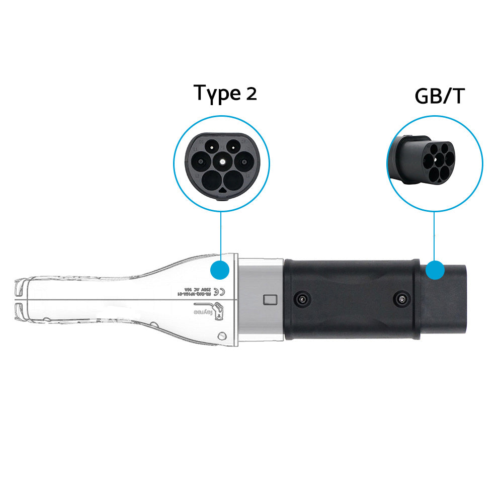 Charging Gun Converter Suitable for All New Energy Vehicles Type 2 GBT AC