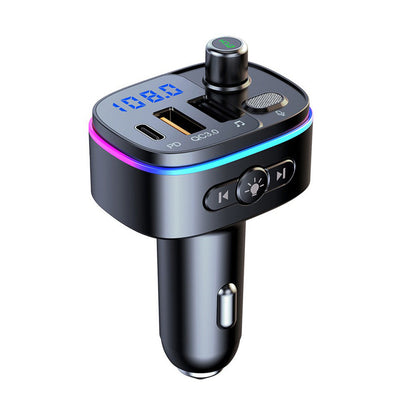 Bluetooth-compatible FM Transmitter Wireless Car Radio Adapter USB Charger Call.