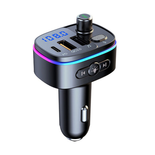 Bluetooth-compatible FM Transmitter Wireless Car Radio Adapter USB Charger Call.
